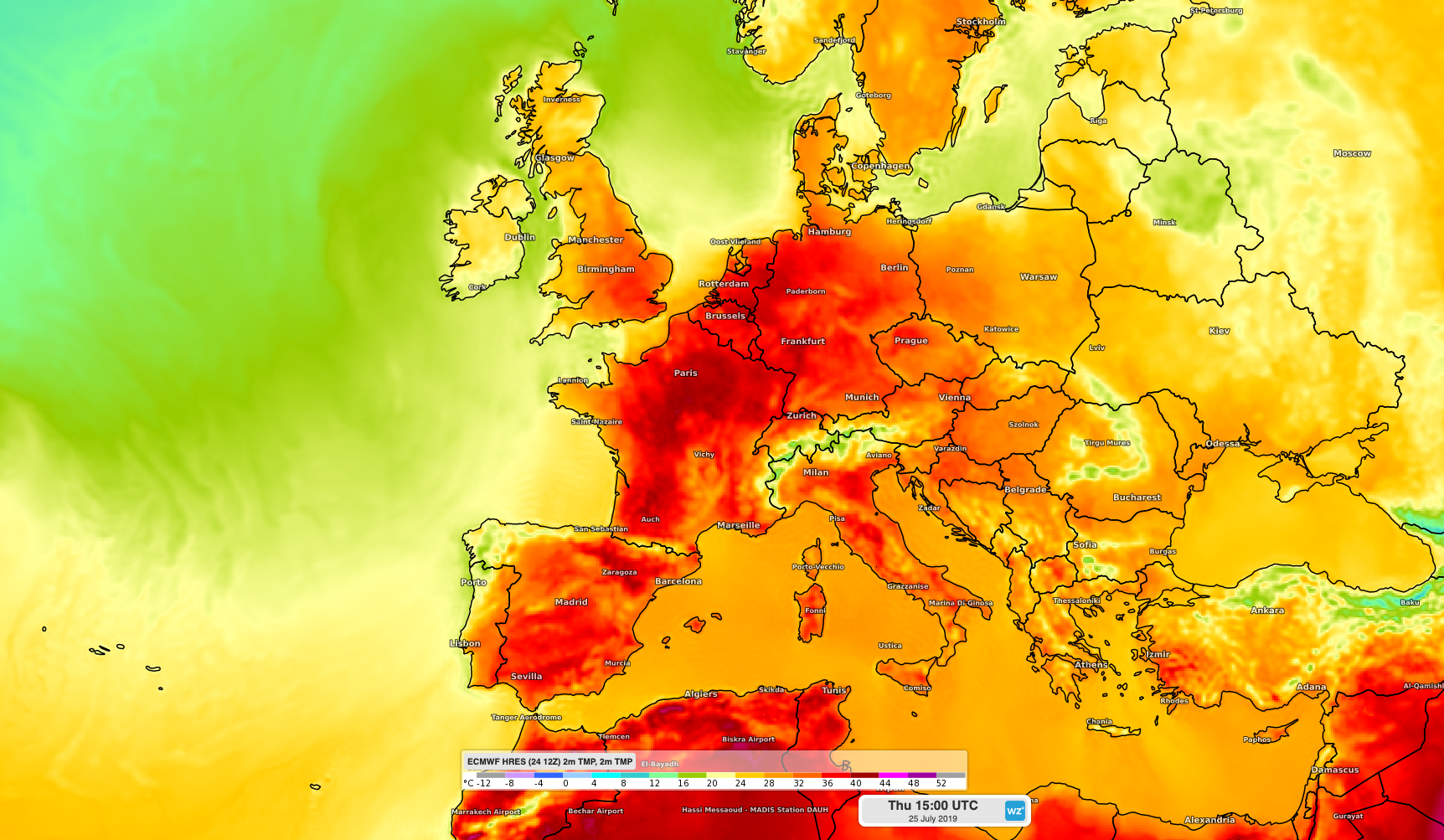 Heat records falling in Europe